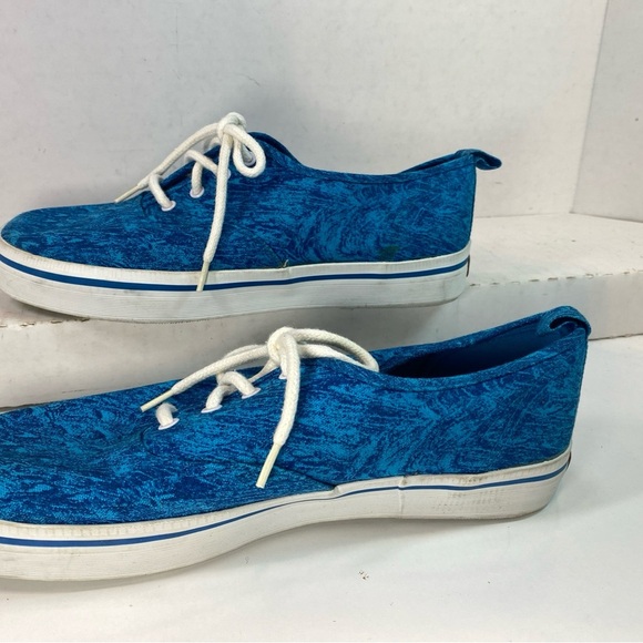Jantzen Vintage Sneakers Boat shoe Electric Blue and White Women's Size 8 - Picture 7 of 8